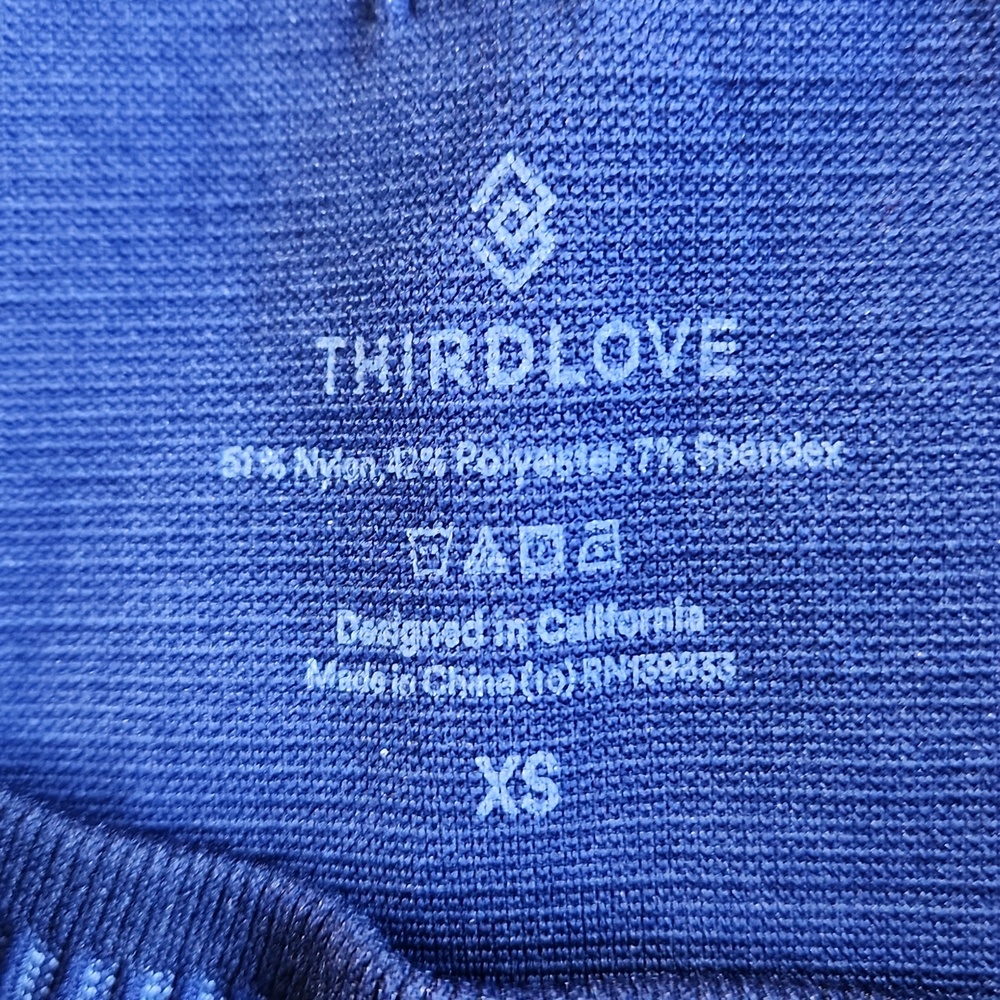New ThirdLove Flex Legging Stellar Blue Seamless Compression High Waist Size XS - Picture 8 of 12